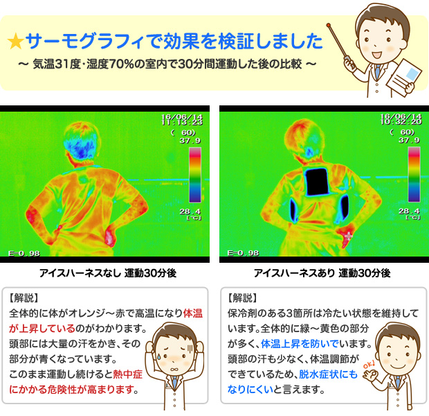 アイスハーネス　こども　冷却ベスト　熱中症対策　保冷剤