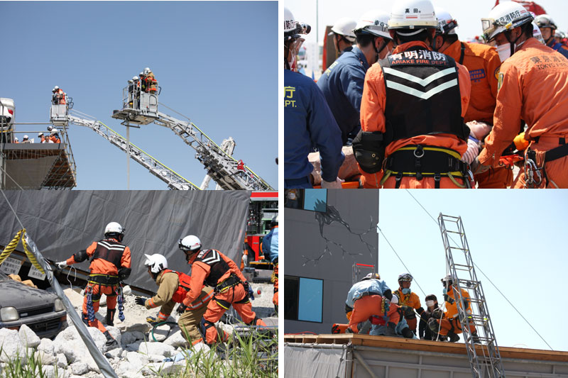 緊急消防援助隊　全国合同訓練　4回　愛知県