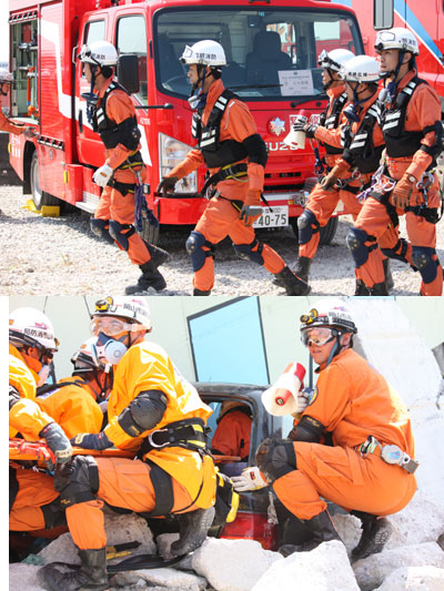 緊急消防援助隊　全国合同訓練　4回　愛知県