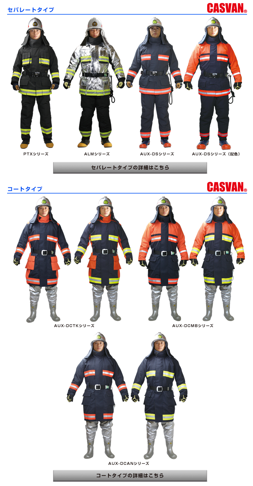 キャスバン カムイプロファイター 防火服