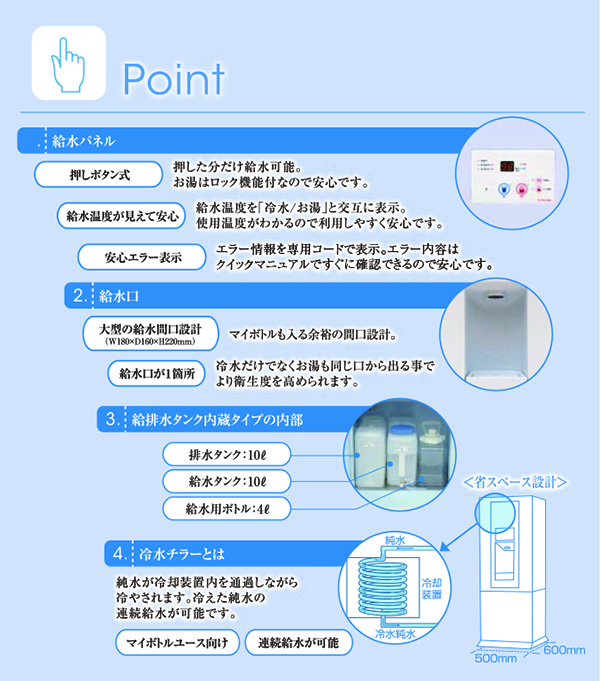 純水給水機「エコアオフィスU」